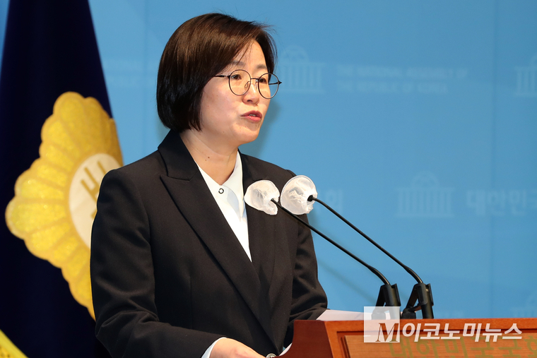 정혜경 진보당 원내대변인. 사진=최동환 기자