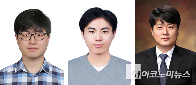왼쪽부터 정세훈 박사과정생, 허지웅 박사과정생, 이상민 중앙대학교 교수. 사진=중앙대학교