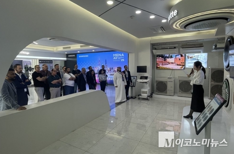 삼성전자가 중동 HVAC(Heating, Ventilation, and Air Conditioning) 시장 공략 강화를 위해, 5월 8일부터 10일까지 중국 소주와 상해에서 ‘2025 삼성 중동 에어솔루션 데이(Samsung MENA Air Solutions Day)’를 개최했다. 사진=삼성전자 