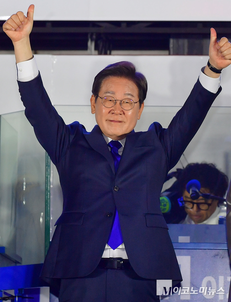 코스피 5000P 시대를 목표로 삼은 이재명 대통령 당선인. 사진=최동환 기자