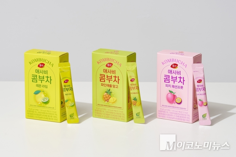 동서식품의 신제품 '동서 애사비 콤부차' 3종 사진=동서식품