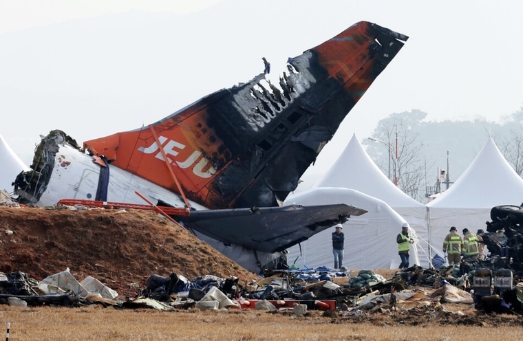 지난 1월14일 오전 제주항공 여객기 참사 현장에서 당국 관계자들이 수색 작업을 하는 모습. 사진=연합뉴스