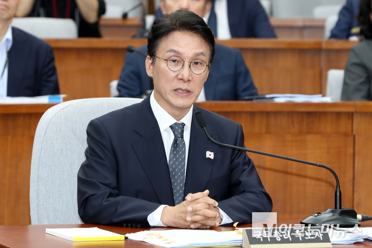 김민석 국무총리 후보자가 24일 국회 인사청문회에서 질의에 답하고 있다. 사진=최동환 기자