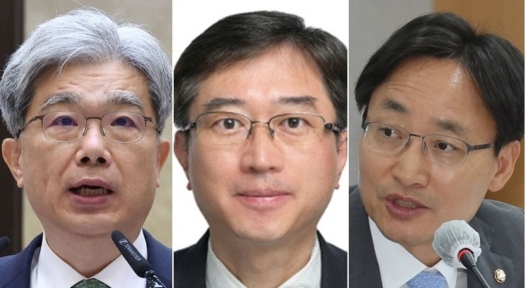 김상환(왼쪽부터), 오영준, 임광현 후보자. 사진=연합뉴스