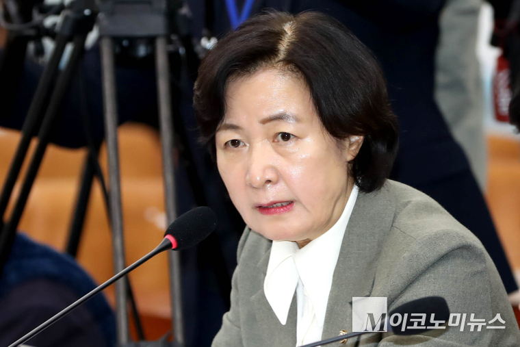 국회 국방위원회 소속 추미애 더불어민주당 의원. 사진=최동환 기자