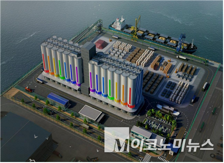부산신항 양곡부두 조감도. 사진=한국산업은행