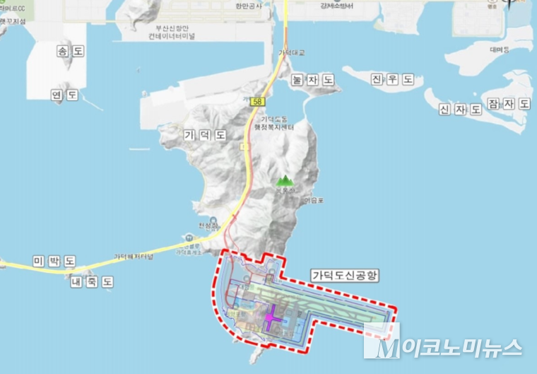 가덕도신공항 배치도. 사진=부산광영식 가덕도신공항 홈페이지 캡쳐