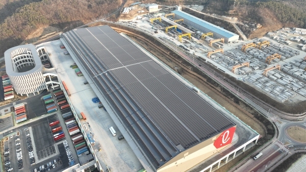 충북 진천에 있는 롯데글로벌로지즈의 중부권메가허브터미널 사진=롯데글로벌로지스 
