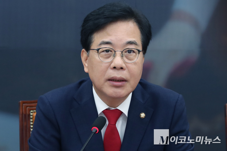 송언석 국민의힘 비상대책위원장 겸 원내대표가 31일 국회 본청에서 열린 비상대책위원회의에서 발언하고 있다. 사진=최동환 기자