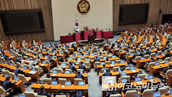국회 본회의장 모습. 사진=M이코노미뉴스