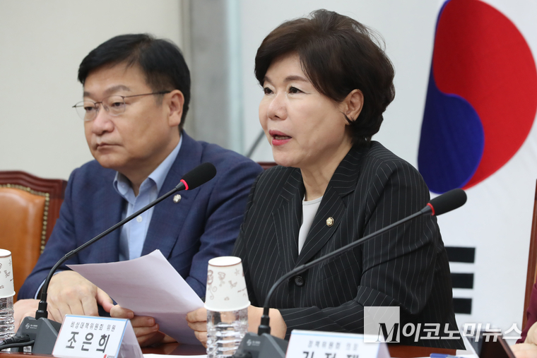 조은희 비상대책위원이 발언하고 있다. 사진=최동환 기자