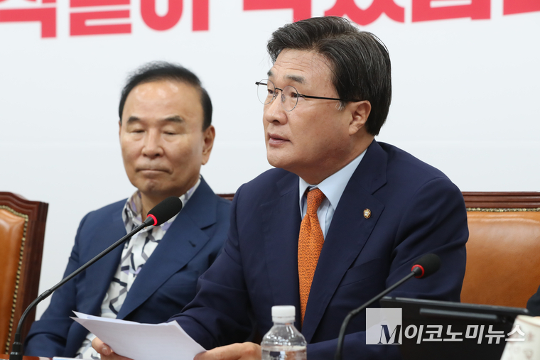 김대식 비상대책위원이 발언하고 있다. 사진=최동환 기자