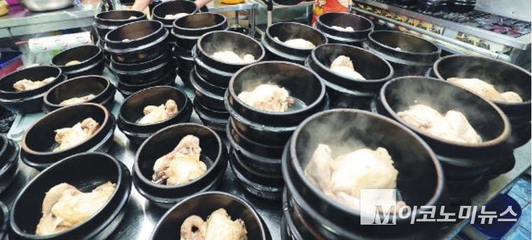 토속삼계탕의 메뉴. 사진=M이코노미뉴스