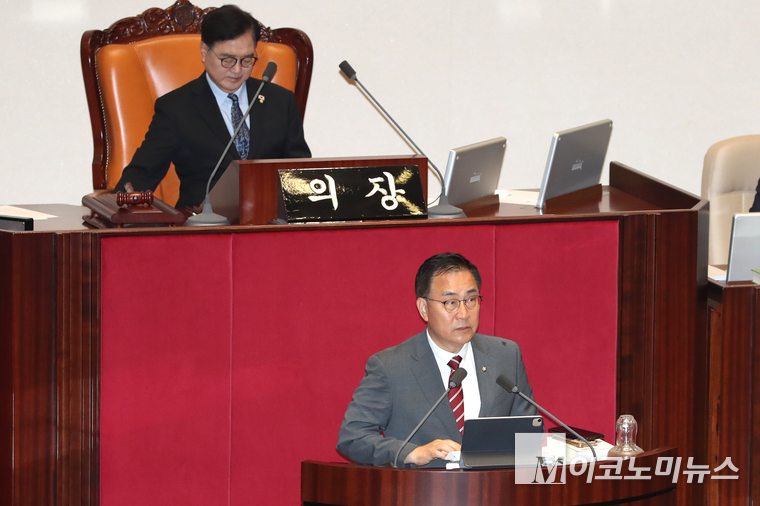 국민의힘은 21일 최형두 의원을 필두로 무제한 토론(필리버스터)을 시작했다. 사진=최동환 기자
