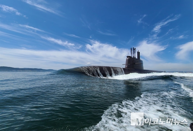 한화오션 3000톤급 잠수함 ‘장보고-III(KSS-III) 배치-II’. 사진=한화오션 제공