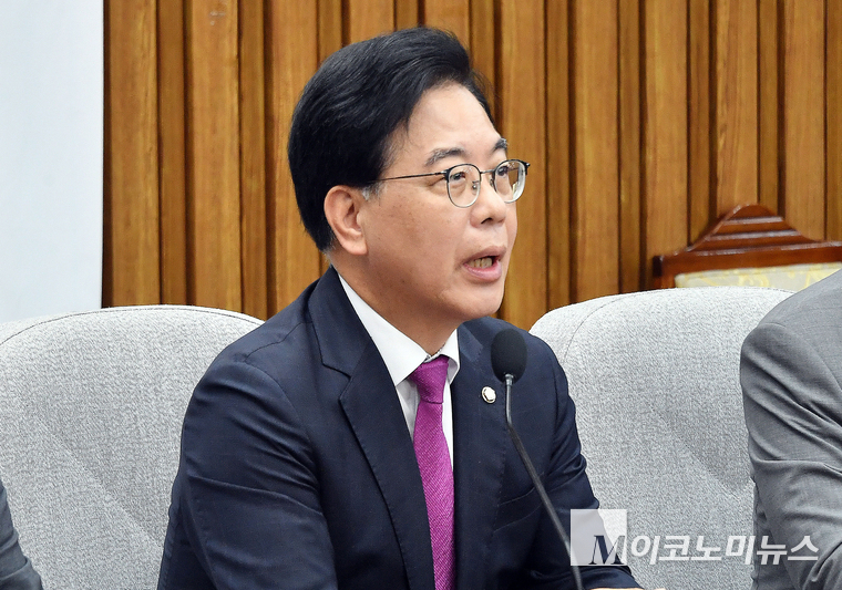 송언석 국민의힘 원내대표가 1일 국회 본관에서 열린 상임위원장 및 간사단 회의에서 발언하고 있다. 사진=최동환 기자