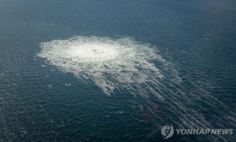 노르트스트림 2 해수면 사진=로이터/연합뉴스