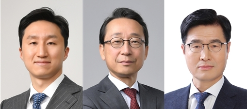 왼쪽부터 HD현대 정기선 회장, HD현대 조영철 부회장, HD현대중공업 이상균 부회장. 사진=HD현대 제공 