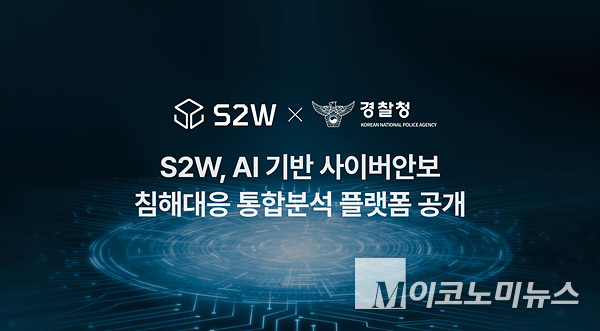 S2W가 국체치안산업대전서 ‘AI 기반 사이버안보 침해대응 통합분석 플랫폼’을 공개한다. 사진=S2W