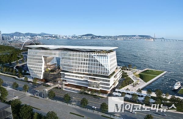 2029년 하반기에 들어설 부산항만공사의 새로운 사옥 조감도. 사진=부산항만공사 SNS