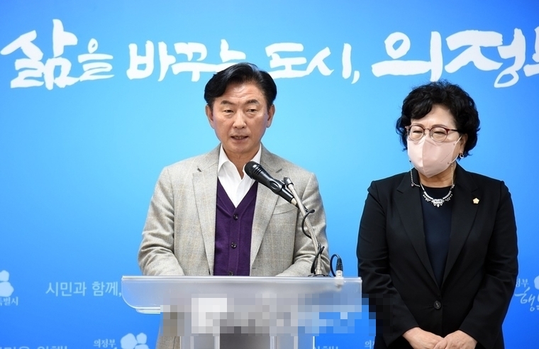 <사진제공 의정부시청 : 아동 성폭력범 김근식의 의정부 입소를 반대하는 김동근 의정부 시장>