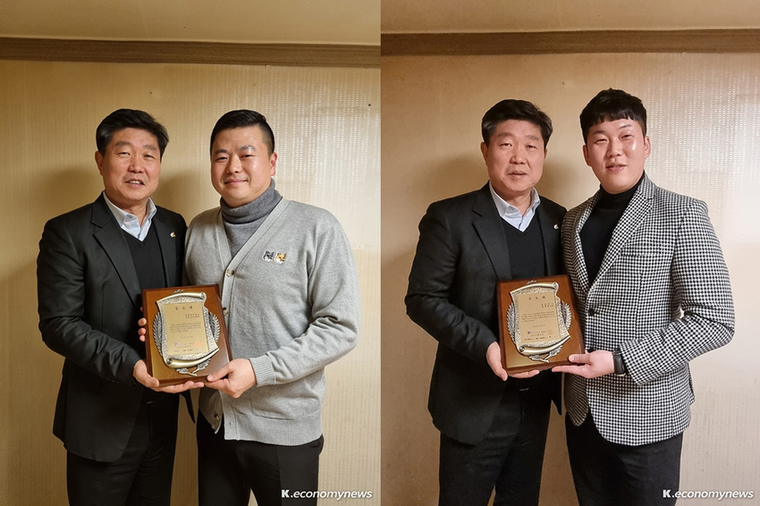 최선욱 M이코노미뉴스 경인본사 대표와 노원호 대표, 장재룡 부장 <사진 최재우기자>