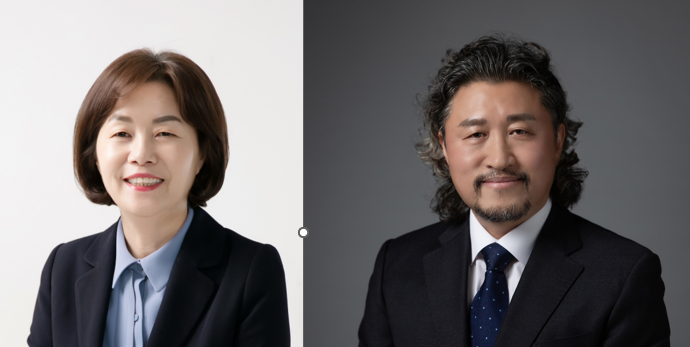 경기문화재단 신임 지역문화교육본부장(왼쪽)에 김유임 국회미래연구원 정책자문, 전곡선사박물관장으로 이한용 현 관장(오른쪽)이 선임됐다. / 사진 제공 : 경기문화재단