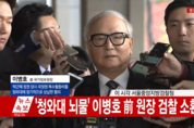 靑 특활비상납 의혹 이병호 전 국정원장 검찰소환 “국정원 강화가 절실하다”