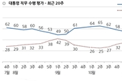 [한국갤럽] 文 국정 지지율 49로 떨어져…2040·블루칼라 계층 이탈
