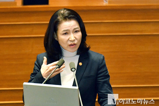 「M포토」 대정부 질문 질의에 답하는 이진숙 방통위원장