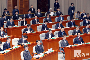「M포토」 예결위 출석한 국무위원들