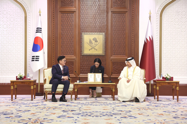 카타르 방문 우원식 “재생에너지·방산·AI협력, 국부펀드 투자 등 요청”