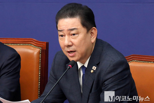 「M포토」 최고위원회의에서 발언하는 김병기 원내대표