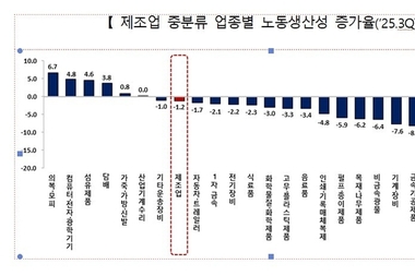 올 3분기 노동생산성 2.6↓...양적 성장에도 효율성 하락