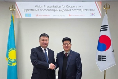 롯데글로벌로지스, 카자흐 신라인그룹과 ‘중앙아시아 물류 선도’ 공동 비전 발표