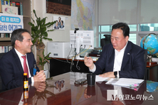 경북 상주 정재현, "민주당 중진 의원들에게 적극 지원 약속 받아"