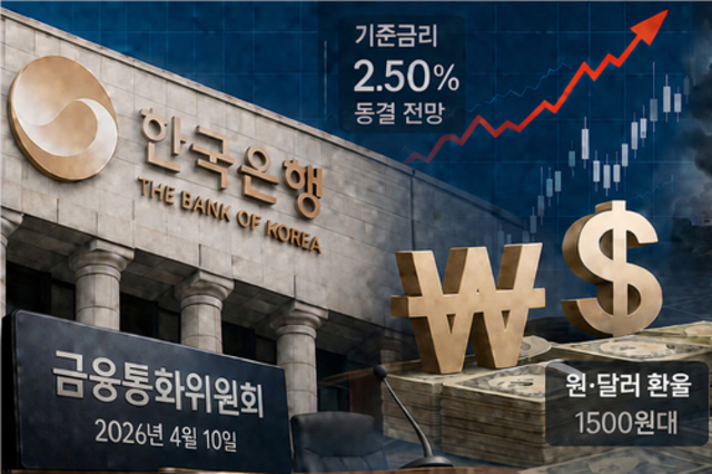 [기획] 한국은행, 기준금리 전쟁 리스크에 ‘인하보다 동결’ 무게