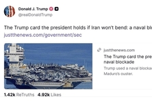 트럼프, 협상 결렬 뒤 침묵...SNS엔 ‘이란 해상봉쇄’ 기사 공유