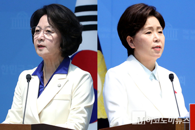 경기지사 대진표 확정...'강공' 추미애냐, '혁신' 양향자냐